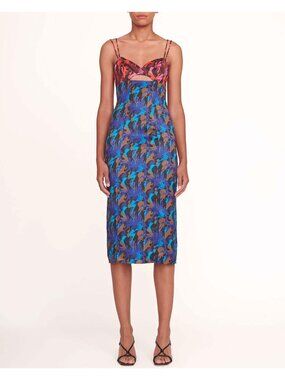 NWOT STAUD Saphire Sirens Sketching Midi Dress -- Size 2